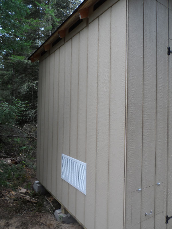  Storage shed exhaust fan
 